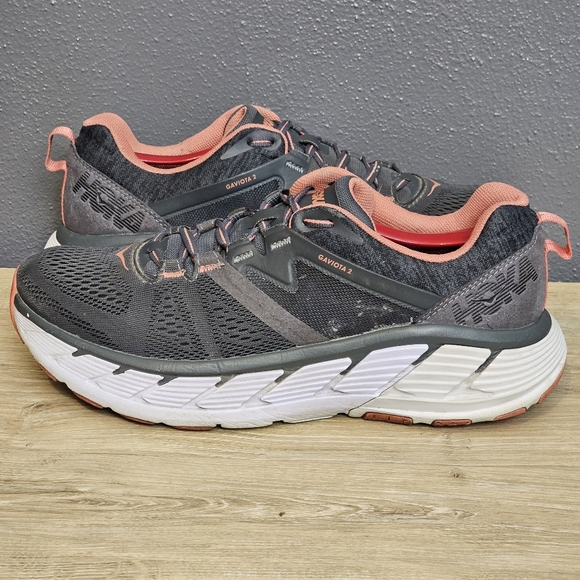 Hoka One One Gaviota 2 Womens Size 10 Gray Running Shoes Athletic Lace Up - Picture 3 of 12